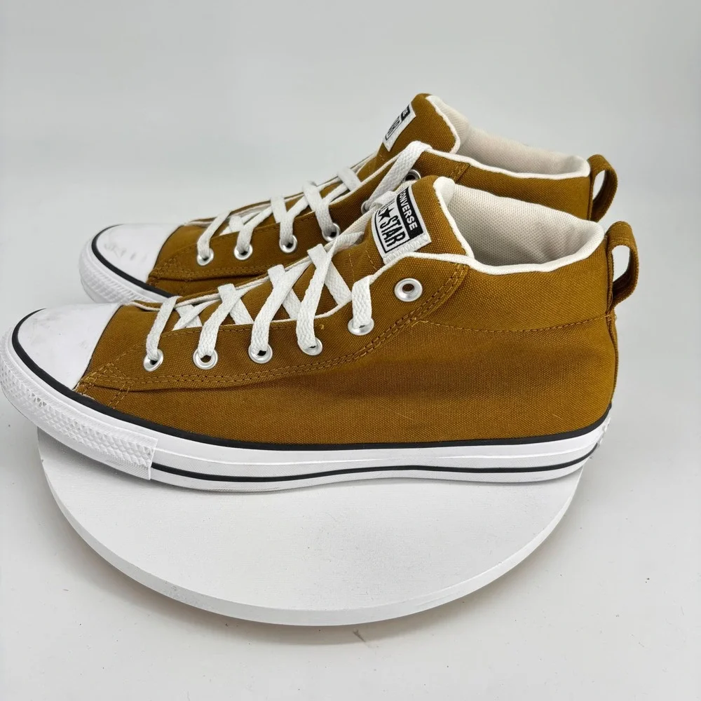 Converse Chuck Taylor CTAS Street Mid‎ Dark Wheat  Mens Sz 11 Sneakers Classic